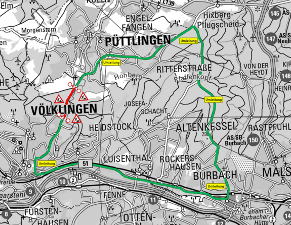 strassenbauarbeiten zwischen voelklingen und puettlingen unter vollsperrung 64adad78e0c17